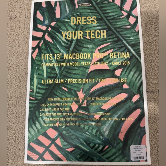 Vinyl laptop sticker for Mac 13in pro retina - Picture 4 of 4